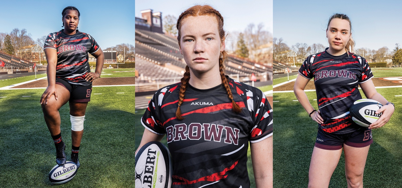 Three of the upper-class-women players